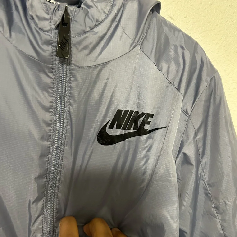 Nike Youth Gray‎ Zip Up Fleece Fully-Lined Hooded Jacket Sz 4T
